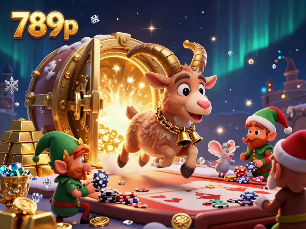 Experience the excitement at 789p's holiday-themed casino with Krampus, an angel mouse, and mischievous elves.