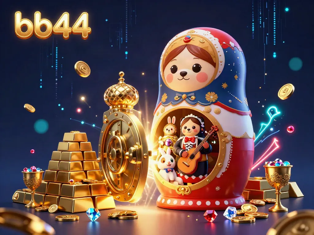 Experience the thrill of bb44 with lifelike casino features and animated characters in a vibrant scene.
