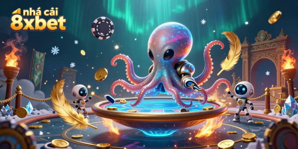 Experience the excitement of nhà cái 8xbet with vibrant alien characters and dynamic gaming elements.