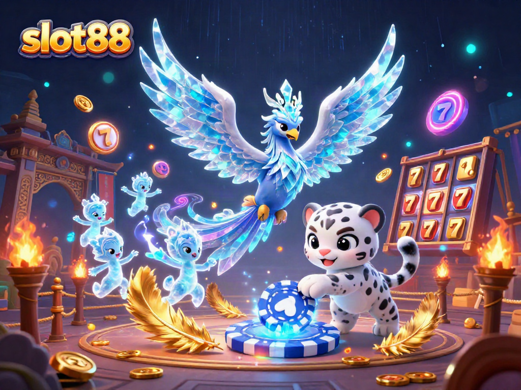 Spin in excitement at slot88 with an ice phoenix, snow leopard, and enchanting sprites.
