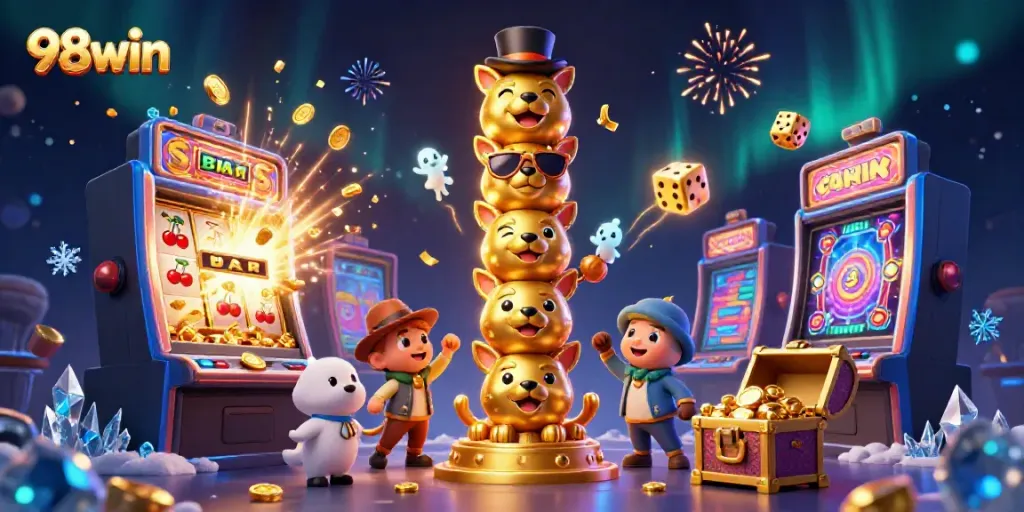 Experience thrilling wins at 98win with dynamic slot machines and dazzling casino elements.