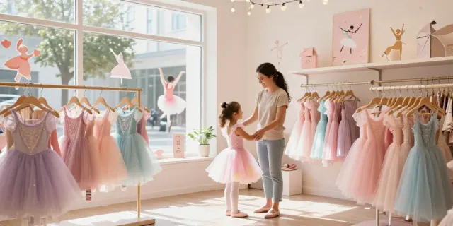 Tutu-store.com vibrant boutique showcasing colorful tutus and costumes.